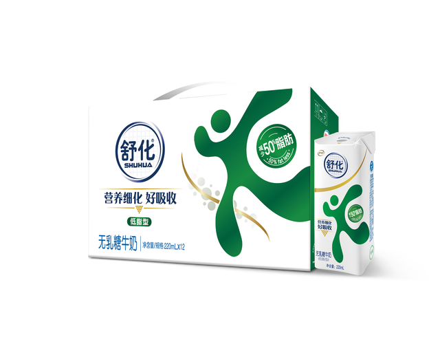 舒化旗下产品是伊利自主研发的无乳糖牛奶,采用了lht乳糖水解专利*